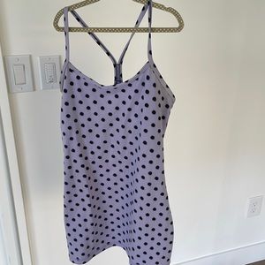 Purple Polkadot Lululemon Tank Top size S